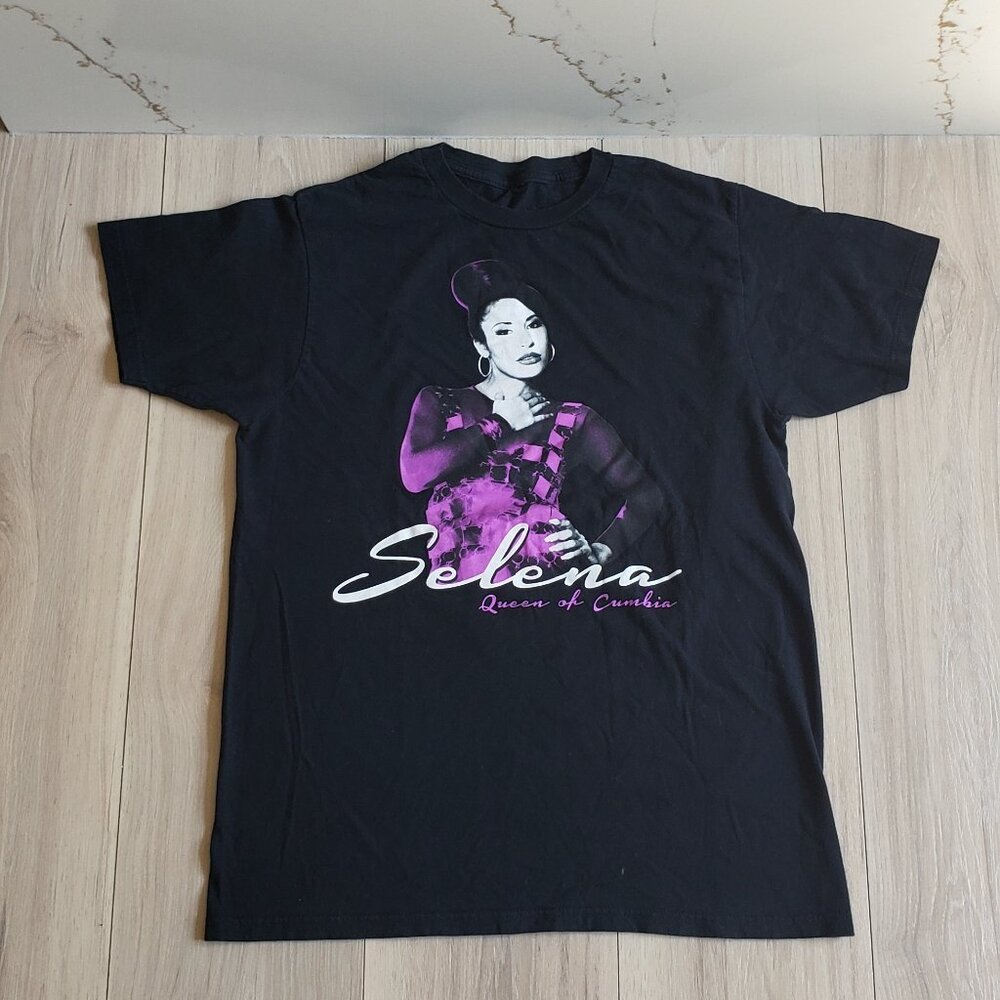Selena Quintanilla Shirt Womens M Black Queen of Cumbia 2021 Concert Tee